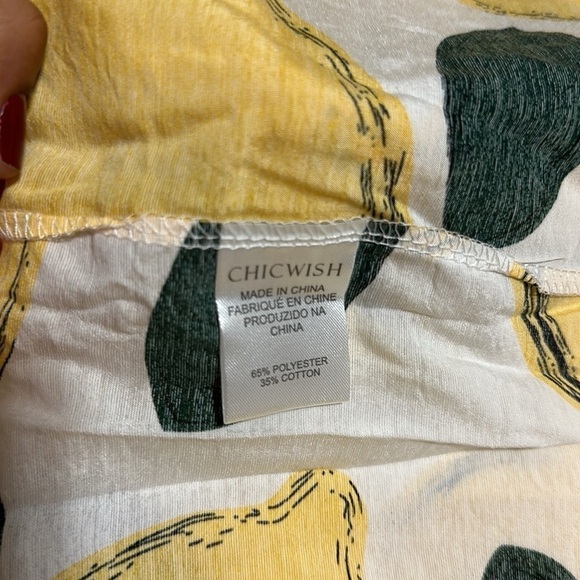 ChicWish Lemon Print A-Line Full Circle
Skirt Lined Small Poly Cotton Small NWT - Picture 7 of 8